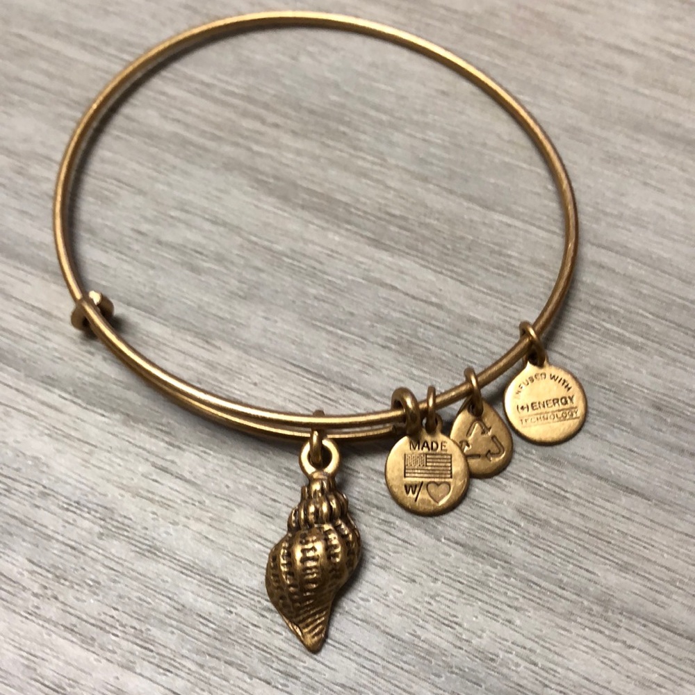 Alex and Ani Goldtone Seashell Bracelet